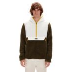 Bad Bear Leonard Plush Half-Zip Haki Peluş Erkek Kapüşonlu Sweatshirt