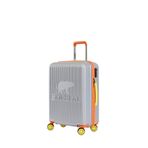 Bad Bear Logo Suitcase 23.01.80.002G Gri Orta Boy Tekerlekli ABS Valiz 64 Lt.