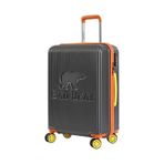 Bad Bear Logo Suitcase 23.01.80.002kg Koyu Gri Orta Boy Tekerlekli Abs Valiz 64 Lt. Koyu Gri