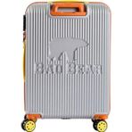 Bad Bear Logo Suitcase Gri Orta Boy Valiz