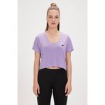 Bad Bear Menas Mor V Yaka Kadın T-shirt