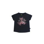 Bad Bear Miracle Baskılı Kız Çocuk Tişört,Siyah 46002