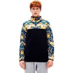 Bad Bear Mirage Half-Zip Mavi Yarım Fermuarlı Desenli Erkek Polar Sweatshirt - 2XL