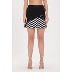 Bad Bear Misty Siyah Baskılı Etek - XS