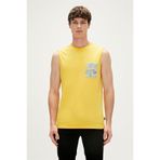 Bad Bear Monstera Tank-Top Hardal Desenli Erkek Atlet