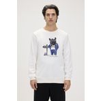 Bad Bear Panther Crewneck Off White Erkek Beyaz Bisiklet Yaka Sweatshirt