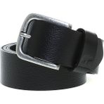 Bad Bear Point Belt Siyah Deri Erkek Kemer - 110 cm