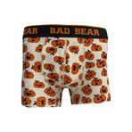 Bad Bear Pumpkin Off-White Beyaz Balkabağı Desenli Erkek Boxer