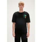 Bad Bear Re-Bear Recycle Siyah T-Shirt Baskılı Erkek Tişört - XL