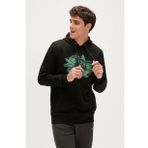 Bad Bear Re-Born Recycle Hoodie Siyah Kapüşonlu Erkek Sweatshirt