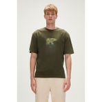 Bad Bear RE-FINGER T-SHIRT KIRMIZI Erkek T-Shirt 23.01.07.007-C70 - Haki