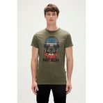 Bad Bear RECKLESS T-SHIRT Haki Erkek T-Shirt 23.01.07.010-C70 - M