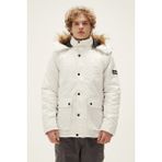Bad Bear Rock Rabbit Off-White Beyaz Erkek Kapüşonlu Mont - S