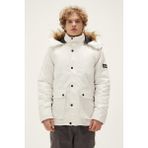 Bad Bear Rock Rabbit Off-White Beyaz Erkek Kapüşonlu Mont - XL