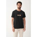 Bad Bear Rose Siyah Erkek Baskılı Tişört - XL