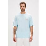 Bad Bear Sand Sky Blue Baskılı Oversize Erkek T-shirt