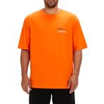 Bad Bear Sand Turuncu Baskılı Oversize Erkek T-shirt