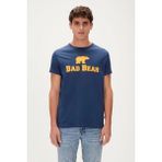 Bad Bear Tee T-Shirt Indigo Mavi Logo Baskılı Erkek Tişört - XL