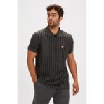 Bad Bear Theo Poloneck Asfalt Polo Yaka Fermuarlı Erkek Tişört - XL