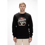 Badbear Adventure Siyah Crewneck Erkek Baskılı Sweatshirt Siyah XXL