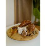 Bade Home Decoration Badehome Decoration Doğal Bambu 360 Döner Sunumluk Stand
