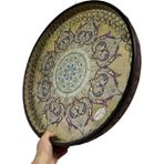 Bade Müzik Erbane Bendir - Iran Arbani Üst Kalite Saz Center Çiçek Desenli 55CM Kılıflı