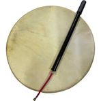Bade Müzik Havalı Bendir 45Cm Pompası Dahil Keçi Derili