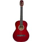 Bade Müzik Klasik Gitar Tam Boy 4/4 Düz Kırmızı Sap Ayarlı