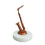 Bade Müzik Saksafon Minyatür Masa Üstü Hediyelik Eşya Obje Bakır