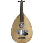 Bade Müzik Üst Kalite Ud Kanada Kapaklı Uzun Klavye Kenar Işlemeli Ceviz-Kelebek