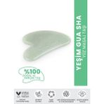 Bade Natural Gua Sha Yeşim Doğal ve Gerçek Yüz Masaj Taşı