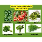 Bade Shop Sebze Yeşillik Tohum Paketi - 6 Çeşit Domates, Salatalık, Biber ,roka, Dereotu ,maydonoz 1000 Adet - 1 Adet