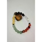 badeaccessories 276 Sertifikalıerkek Aslan Burcu Doğaltaş Bileklik (Lal,kristal Kuvars, Akik, Aventurin,kalsit, Hematit)