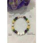 badeaccessories Ay Taşı, Pembe Kuvars,sitrin,ametist,yeşim, Hematit Doğaltaş Bileklik B4