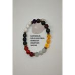 badeaccessories Sertifikalı Kan Taşı, Sitrin, Ametist,akik, Ay Taşı, Apatit, Havlit, Hematit Doğaltaş Bileklik