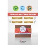 Badecanlar Şefkatli Kozmetik El Yapımı Katran Ve Kantaron Içeren Doğal Sabun 100gr