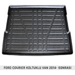 Badela Ford Courıer 2014-2023 Arası 3D Kauçuk Bagaj Havuzu - Siyah