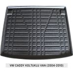 Badela Vw Caddy 2004-2010 3D Kauçuk Bagaj Havuzu - Siyah