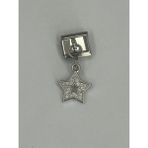 Badelis Çelik Silver Renk Taşlı Yıldız Model Charm