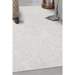Badelya Home Krem Ekru Pamuk Taban Modern Dama Desen Özel Ölçü Salon Koridor Çocuk Antre Oturma Odası Halı Yolluk