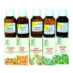Badem Susam Defne Çam Terebentin Ceviz Yağı Saç Bakım Seti 5X50ML