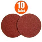 Badem10 10 Adet 115 mm Spiral Avuç Taşlama Jumbo Paket 80 Kum Cırt Zımpara