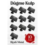Badem10 10 Adet Güneş Kare Düğme Mat Siyah Mobilya Mutfak Çekmece Dolabı Dolap Metal Kulpu Kulbu Kulpları