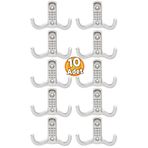 Badem10 10 Adet Portmanto Vestiyer Noktalı Duvar Metal Askı