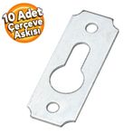 Badem10 10 Adet Tablo Çerçeve Askısı Düz Çerçeve Takma Aparatı