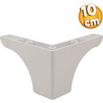 Badem10 10 cm Beyaz Baza Ayak Mobilya Kanepe Sehpa Puf Koltuk Ayağı