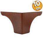 Badem10 10 cm Kahverengi Ahşap Desenli Baza Ayak Rose Lüks Mobilya Kanepe Sehpa Puf Koltuk Ayağı