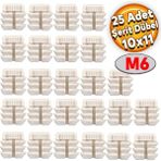Badem10 10x11 Plastik M6 25 Adet Şerit Dübel