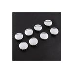 Badem10 10x20 mm Dekoratif Vida Kapağı Kapatıcı Parlak Krom Metal Vida Tapası