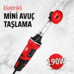 Badem10 190W Mini Elektrikli Taşlama Makinesi 6 Kadem Hız Ayarlı Mikro Spiral 50MM Temizleme Parlatma Düzeltme